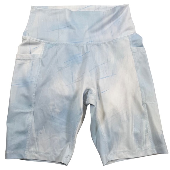 Buffbunny‎ Collection Limitless Biker Shorts Size Small Blue Frost Bite Athletic - Picture 1 of 4